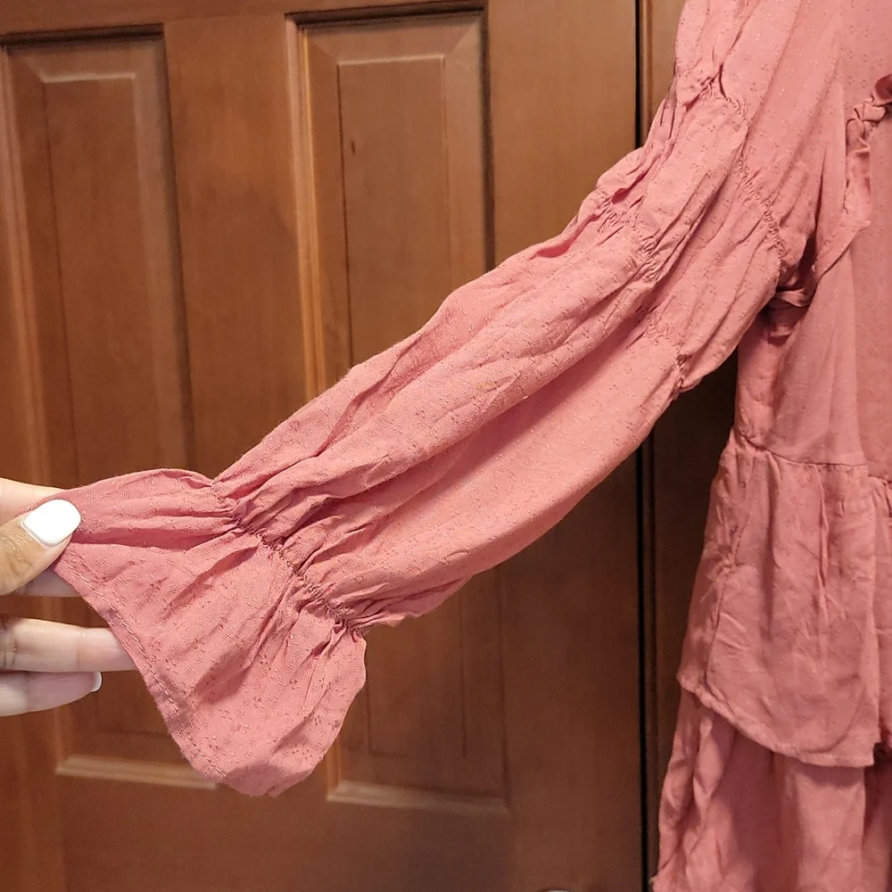 Boho Ruffle Sleeve Top - Picture 4 of 5